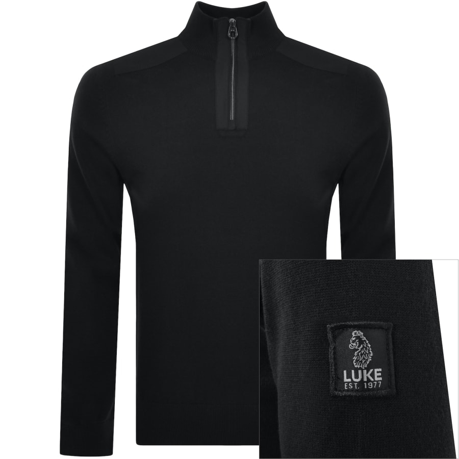 Luke black jumper top
